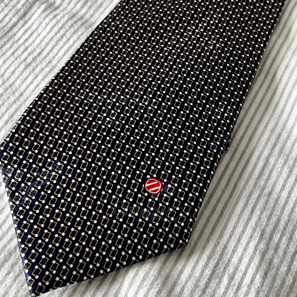 Ermenegildo Zegna Vintage 100% Silk Tie Made in Italy - Picture 2 of 7